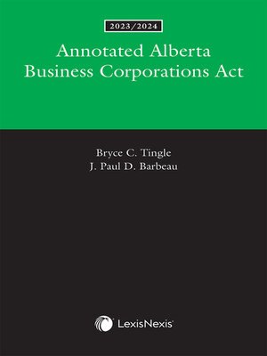 cover image of Annotated Alberta Business Corporations Act
